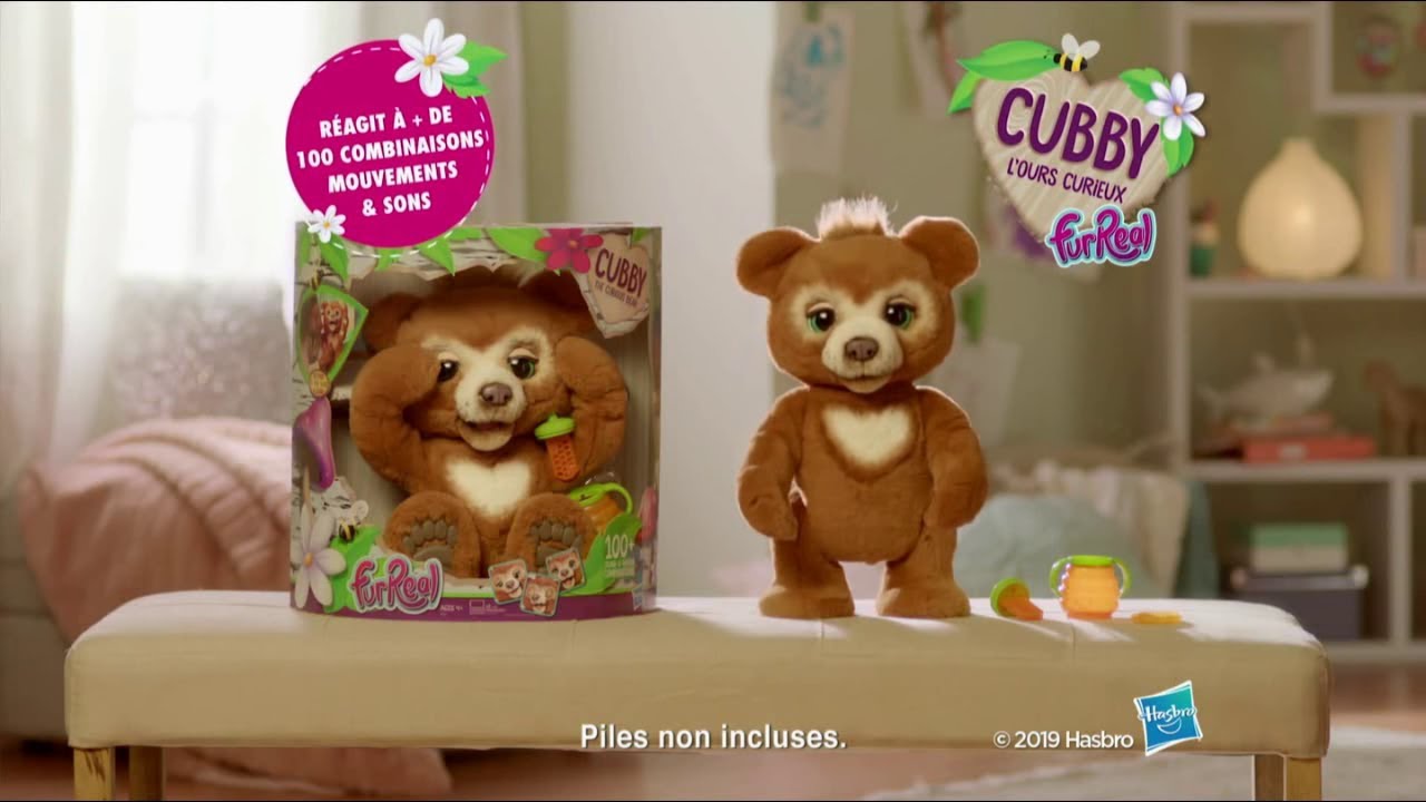 Cubby, l'ours curieux FurReal  Cubby, l'ours curieux est de