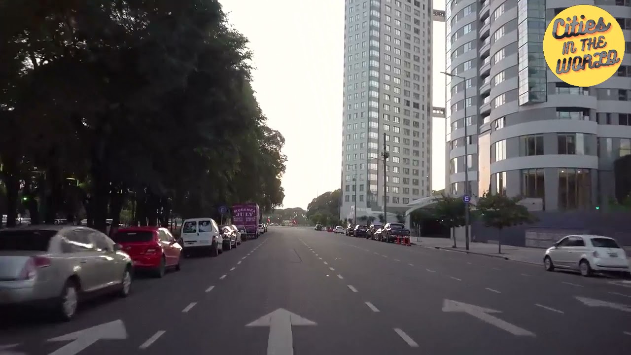 Driving Downtown - Buenos Aires - Argentina - South America - World Capital of Tango