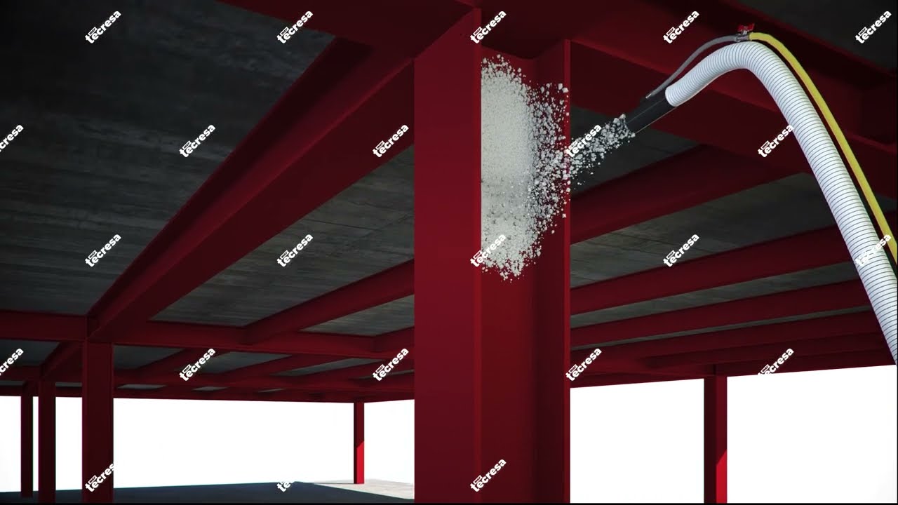 Tecwool® F Mortar. Steelwork protection (columns & beams) R-30/R-240