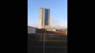 Harworth pit tower demolition-FAILED