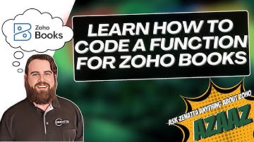 Learn How to Code a Function for Zoho Books!