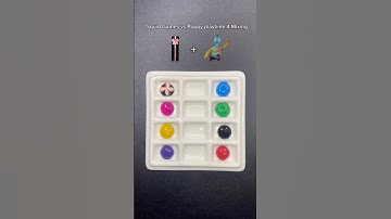Squid Games&Poppy playtime 4 Guess the mixed colors #satisfying #poppyplaytimemonster #squidgame