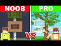 POOR vs RICH: Treehouse Survival Battle in Minecraft