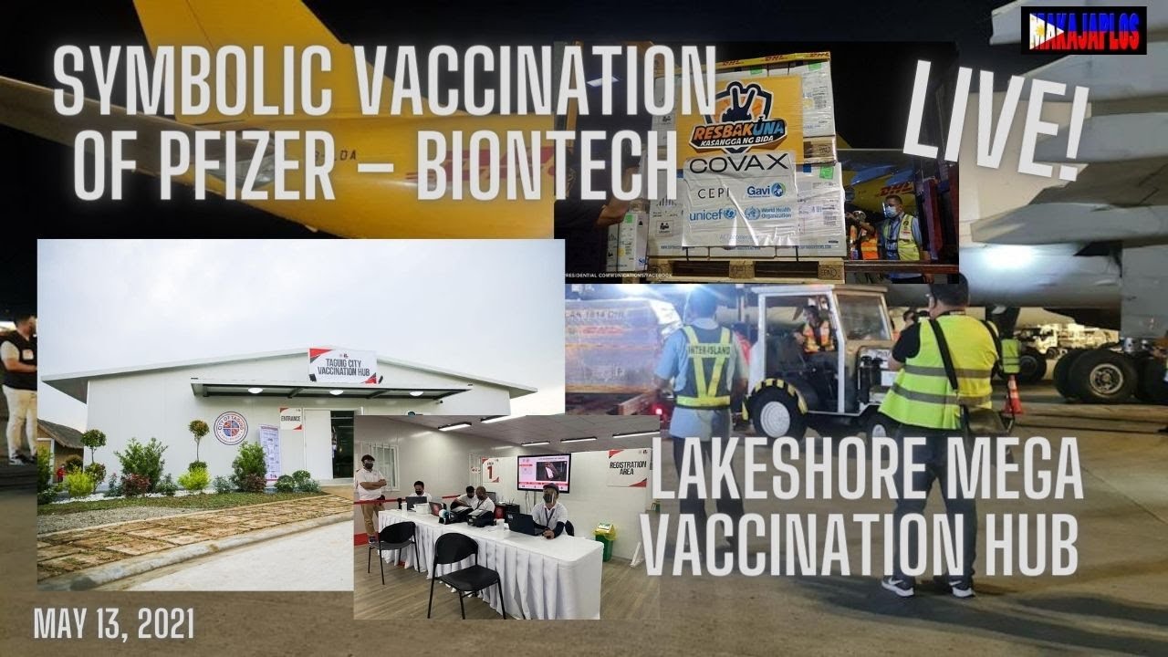 Vaccination of Pfizer Biotech Vaccine Lakeshore Mega Vaccination Hub in Taguig City  / May 13, 2021