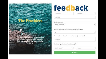 How to Create Feedback Page | Create Responsive Feedback Page | Feedback Form Tutorial