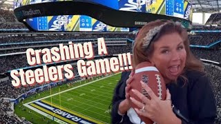 CRASHING A STEELERS GAME!!! 🏈 l Abby Lee Miller