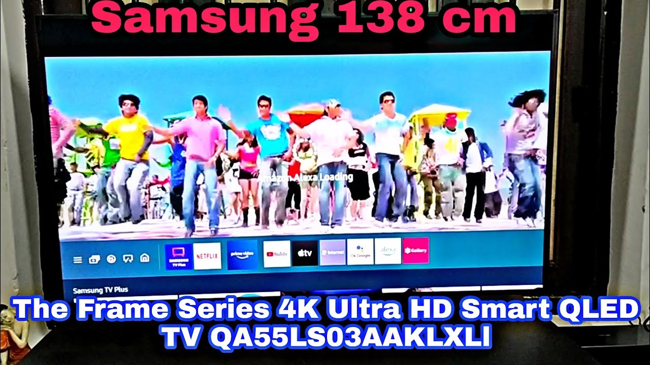 Samsung 138 cm (55 inches) The Frame Series 4K Ultra HD Smart QLED TV QA55LS03AAKLXL (Black)unboxins