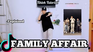 FAMILY AFFAIR x WORK Dance Challenge | Tiktok tutorial | Easy Step by step for beginners