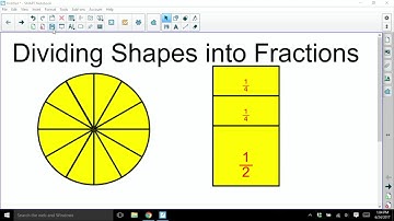 SMART Notebook Tutorial: How To Divide Shapes Into Fractions