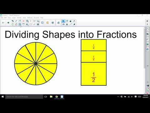 SMART Notebook Tutorial: How To Divide Shapes Into Fractions