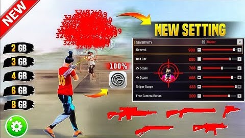 All Gun Headshot Sensitivity Setting After New Ob51 Update | Free Fire Max Auto Headshot Sensitivity
