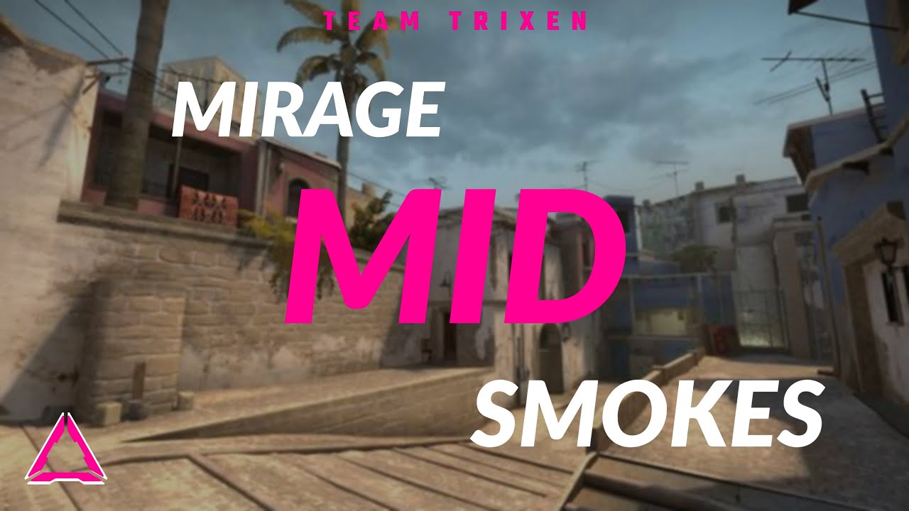 CS:GO - MIRAGE MID SMOKES - YouTube