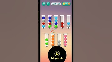 Ball sort level 36 #ballsort#puzzle#puzzlegame#braingames#braintest#gaming#games#gameplay#game#ball