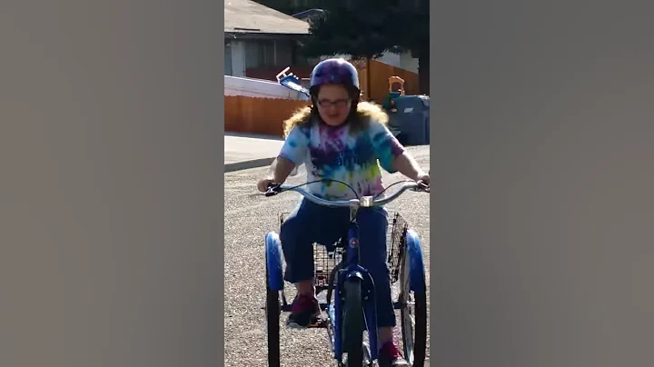 Her first bike ride