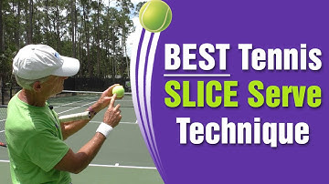 BEST Tennis Slice Serve Technique -  How To Hit Slice Serve in Slow Motion
