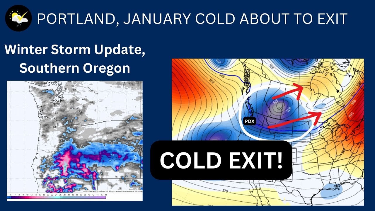 Pacific NW, "CRAZY" Cold To End For Portland - YouTube