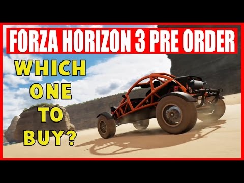 Forza Horizon 3 Pre Order Options - Which One to Buy?