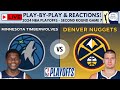 2024 NBA Playoffs Second Round - Game 7: Timberwolves vs Nuggets (Live Play-By-Play & Reactions)