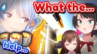 Subaru and Sora saved the enemy - Pekora poured lava on Tower but... [ HololiveClip/English Sub ] @holopicks