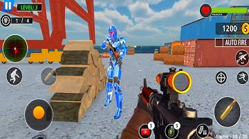 FPS Robot Shooting Strike : Counter Terrorist Game - Android GamePlay FHD. #1