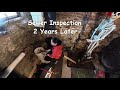Sewer Inspection 2 years After Removing Tree Roots Out Of A Main Sewer Drain With Flexshaft  #19
