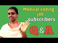 Questions and answers about medical coding job  anithaviji  medical coding  tamil