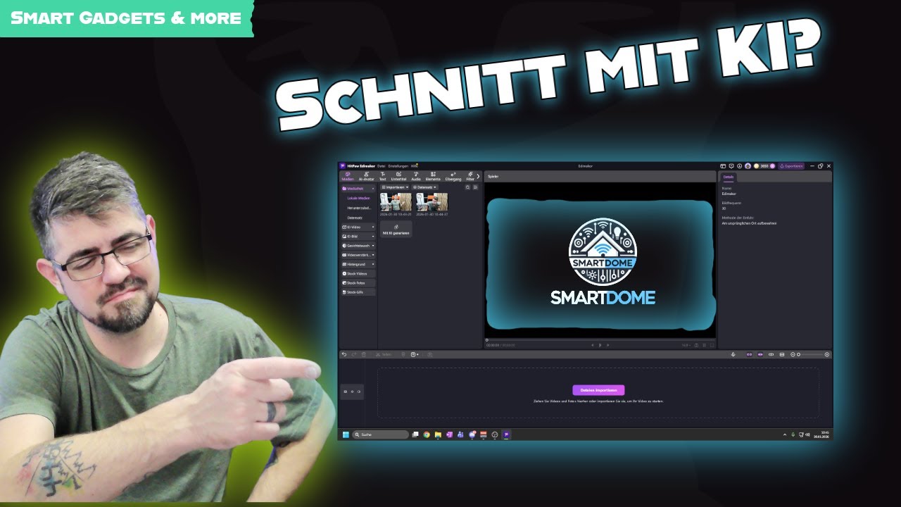 Videoschnitt mit KI? HitPaw Edimakor im Praxistest