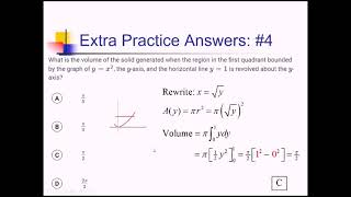 Integration With Respect to the Y-Axis: Problem Set #6
