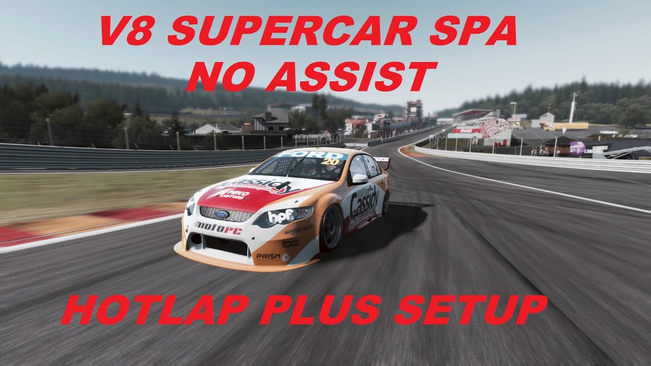 PROJECT CARS V8 SUPERCAR SPA 2.17.9 NO ASSIST SETUP driveclub ps4 offline