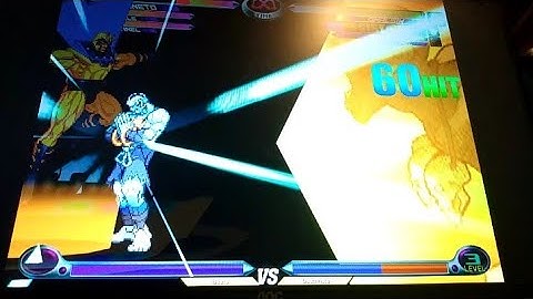 MvC2 Dhalsim 100% round start first hit K.O. (1 meter, stage center) example