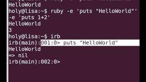 Hello Ruby - English