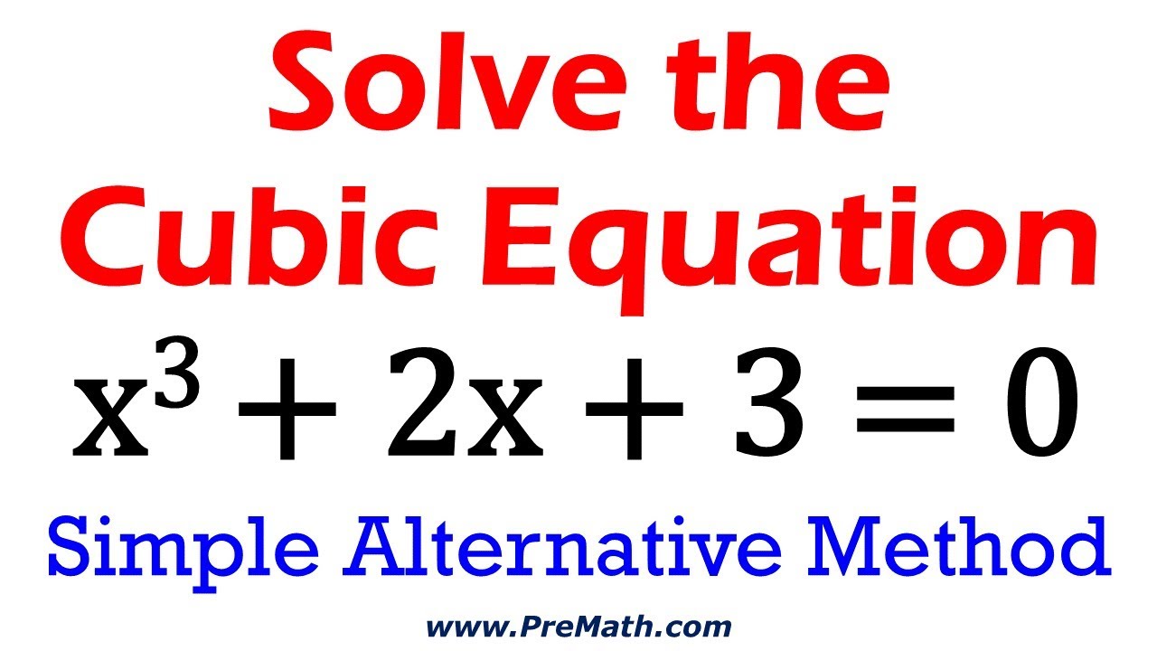 cubic equations problem solving