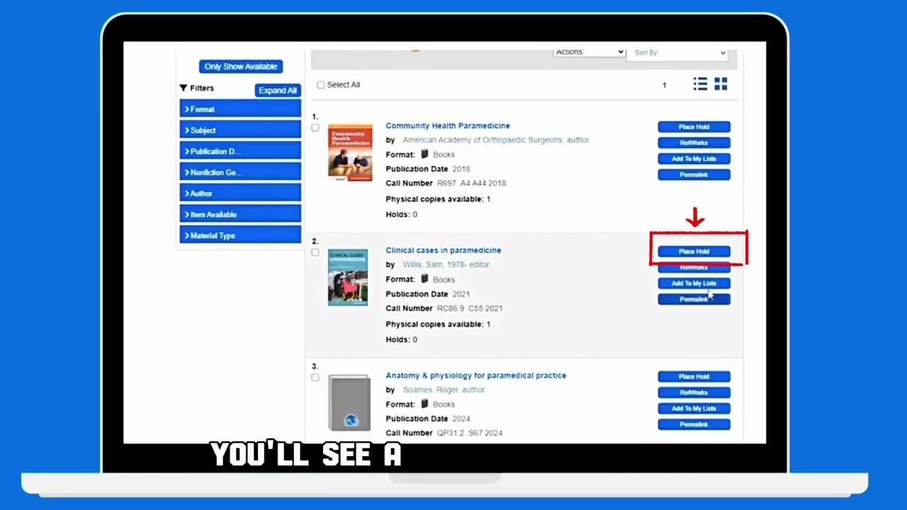 How to place a hold | UDST Library