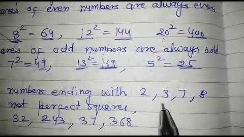 DAV Nahan VIII Maths Chapter 1 Squares & roots part 3