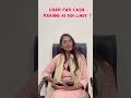 Ghar pe Cash rakhne ki limit…? #personalfinance #cash #incometax #rbi #taxplanning
