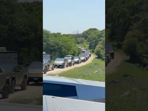 Video from the Cybertruck Rodeo