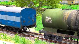 OIL TANKER COUPLING ICF PARCEL VAN   BUMPY RAILROAD   RAILWORKS    TRAIN SIMULATOR 2022   TRAIN GADI screenshot 3