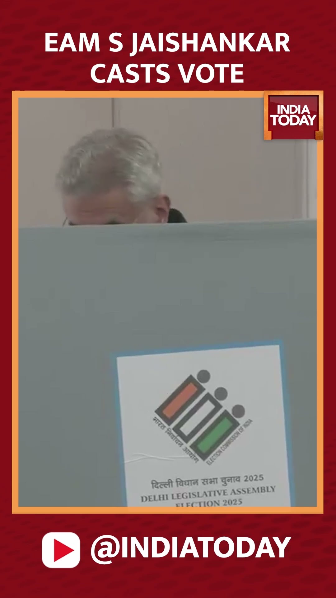 External Affairs Minister S Jaishankar Casts Vote In His Constituency | #shorts #delhielection2025