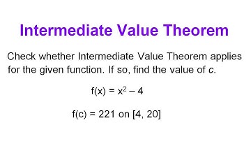 Solving Problem on Intermediate Value Theorem