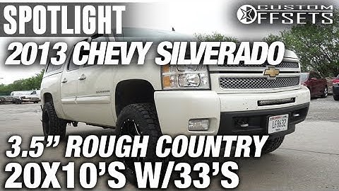 Spotlight - 2013 Chevy Silverado 1500, 3.5" R/C Lift, 20x10, 33