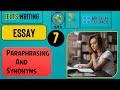 ✪ IELTS Writing || Paraphrasing and Synonyms ||
