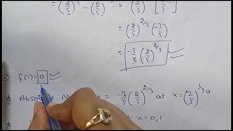 Ex : 8.5 of class 12 math Elements | Complete Exercise | Absolute Maxima and Absolute Minima