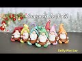 Huit petits gnomes de nol en pte polymre  polymer clay tutorial christmas gnome