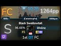 🔴 10.3⭐ lifeline | UROBOROS - Black Swallowtail [Catastrophe] +HDDT 96.66% FC #1 | 1264pp - osu!