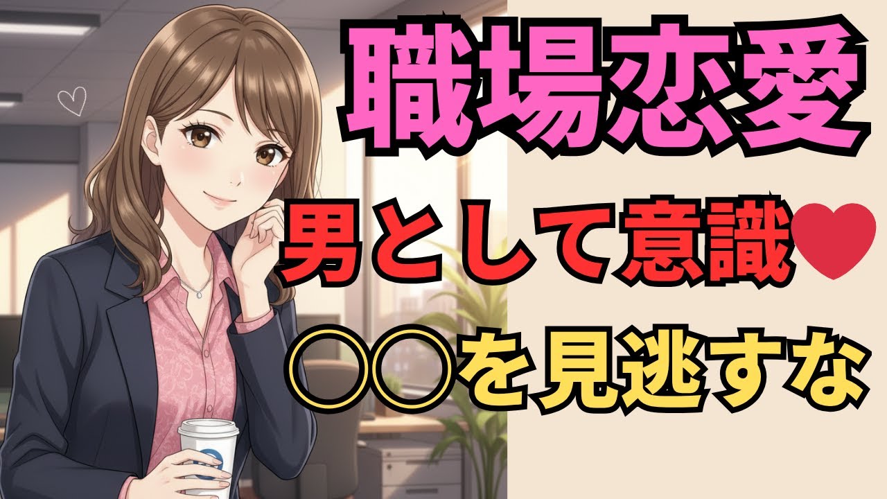 【社内恋愛】職場の年下女性があなたを