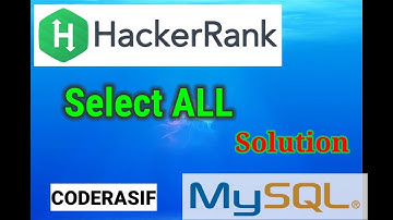 Hackerrank Select ALL solution in hindi sql  #sql #hackerrank #revising @coderAsif