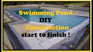 Backyard - NATURAL POOL DIY - Timelapse step by step