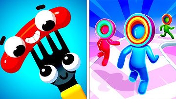 Fork N Sausage vs Layer Man 3D 🍴🌭🧱🎮 Max Levels Gameplay Walkthrough (Android/iOS) SB5GE6