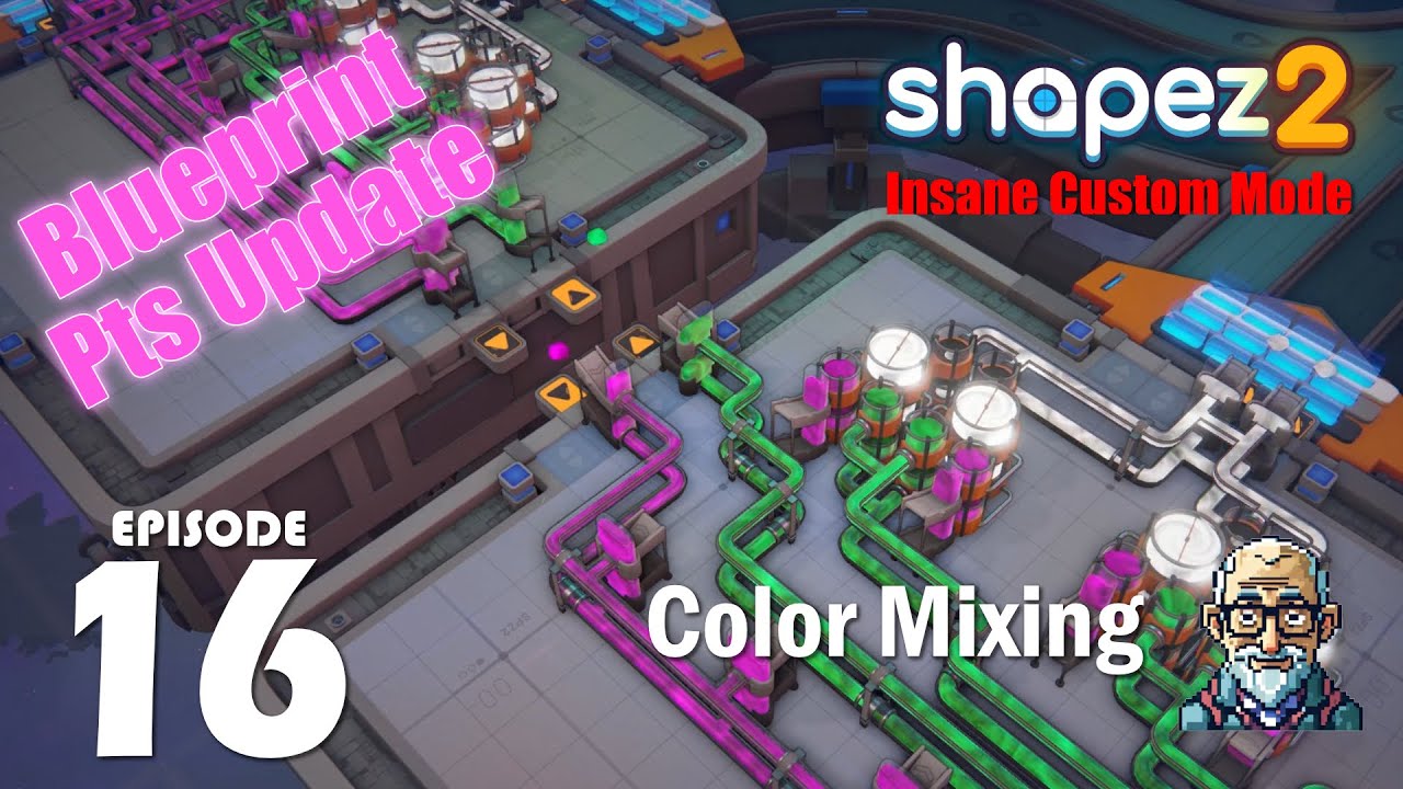 Color Mixing / Ep 16 : Shapez 2 Insane Custom - YouTube