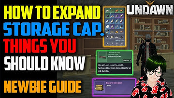 UNDAWN - INCREASE BAG CAPACITY AND STORAGE #undawn #undawnmobile #undawngarena #undawnglobal